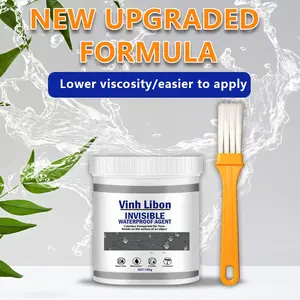 Waterproof Transparent Sealing Agent, Waterproof Insulation Sealant with Brush, Long-Lasting Leak Proof, Professional Protection Coating