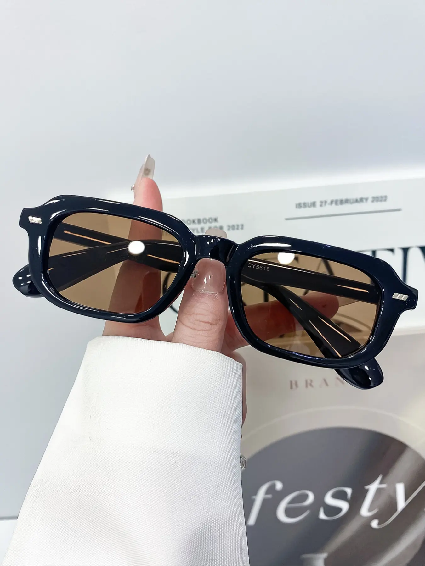 New Rectangle Fashion Decorative Glasses, Simple Versatile Design, Unisex Daily Wear, Perfect for Photography and Decoration, Stylish Glasses