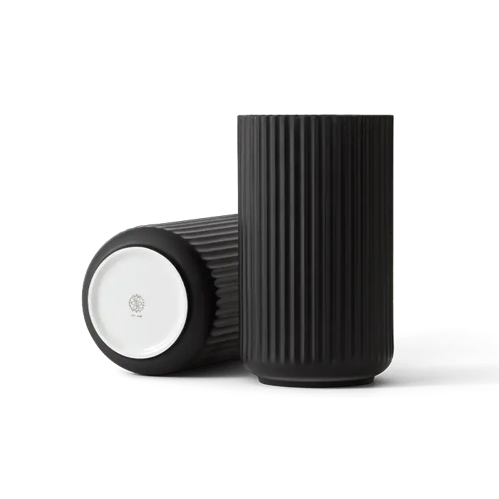 Lyngby Porcelæn Vase, Black