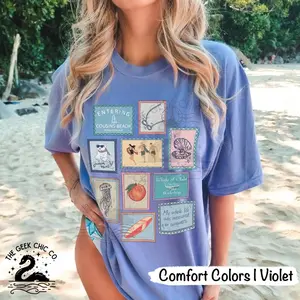 Comfort Colors The Summer I Turned Pretty Vintage Stamp T-Shirt: Cousins Beach Tee