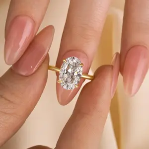 Maxine Classic 3.5ct Oval Cut Engagement Ring,5A Cubic Zirconia Women's Ring Jewelry,Promise Ring for Daily,Travel,Proposal,Wedding,Birthday,Anniversary