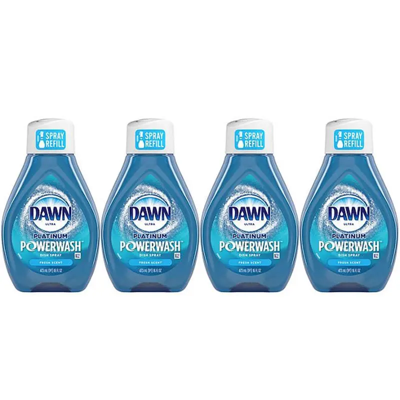 Dawn Platinum Powerwash Dish Soap Spray Refill, Fresh Scent 16 fl. oz., 4 ct. Members also considered