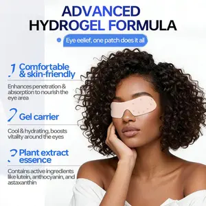 Natural Extract Hydrogel Eye Patches (Lutein/Anthocyanin/Astaxanthin) | Soothe, Nourish & Refresh Dry Tired Eyes