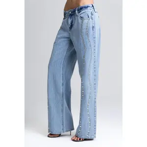 Serafina Studded Wide Leg Jeans Serafina Studded Wide Leg Jeans