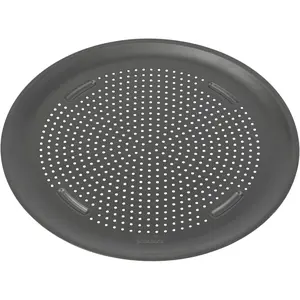 AirPerfect Nonstick 16” Pizza Pan – Pizza Tray for Oven, Perforated Round Pizza Pan, Carbon Steel Baking Pan, Homemade, Frozen & Leftover Slices
