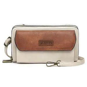 1pc Unit Double Zipper Women's Crossbody Phone Wallet RFID Blocking Anti Theft PU Leather Purse with Phone Pocket Long Bill Slots Travel Essential for Vacation Everyday Use