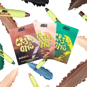 [Made by Mitchell] Cryons Jumbo Liner Trio | Bold Metallic Graphic Eye Liners, High-Impact Colour Set