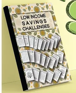 Low Income Savings Challenges Money Saving Challenge Book 122 Pages Finance Checklist Organizer Calendars Planners Financial Management Organizing
