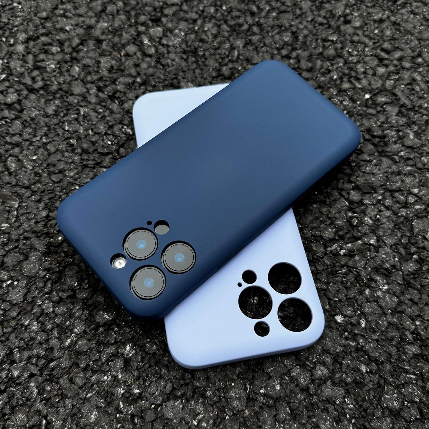 【Buy One Take One】Solid Color Matte Silicone iPhone Case, Slim Soft Shockproof Anti‑Slip Anti‑Yellowing Protective Cover, Black for 17 16 15 14 13 12 11 X/XS/XR/XS Max Pro Pro Max Plus Air Perfect Gift for Her/Him