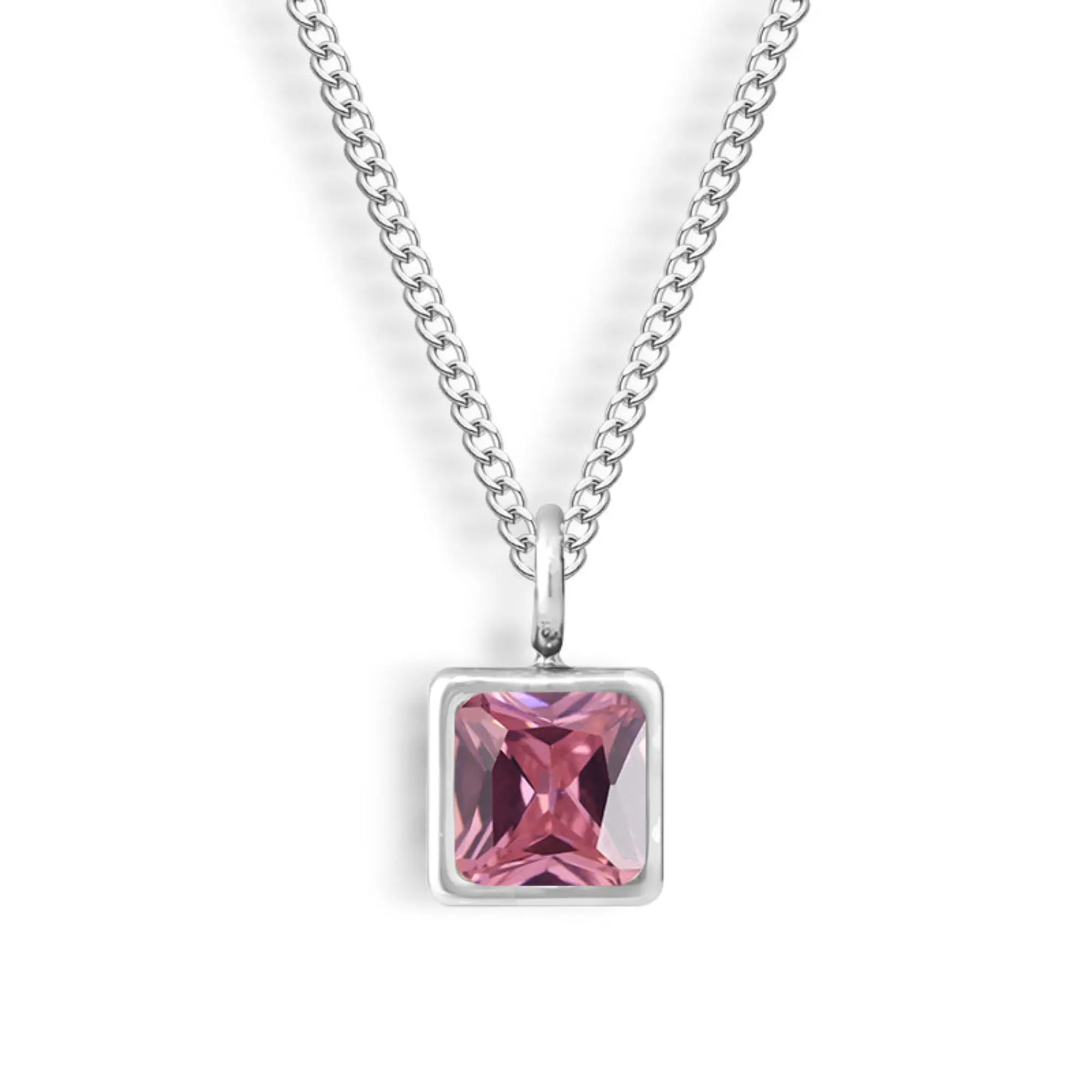 Silver Waterproof, Tourmaline - October CZ