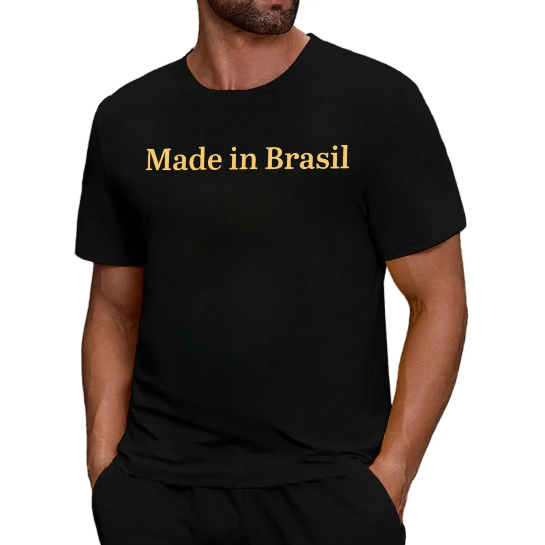 Made In Brasil  Shirt, Brazil Pride Men T-shirt, Brazilian Pride Graphic Tee For Men, Brazilian Heritage Men Clothing