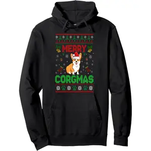 Corgi Christmas Sweater Cool Merry Corgmas Xmas Hoodie
