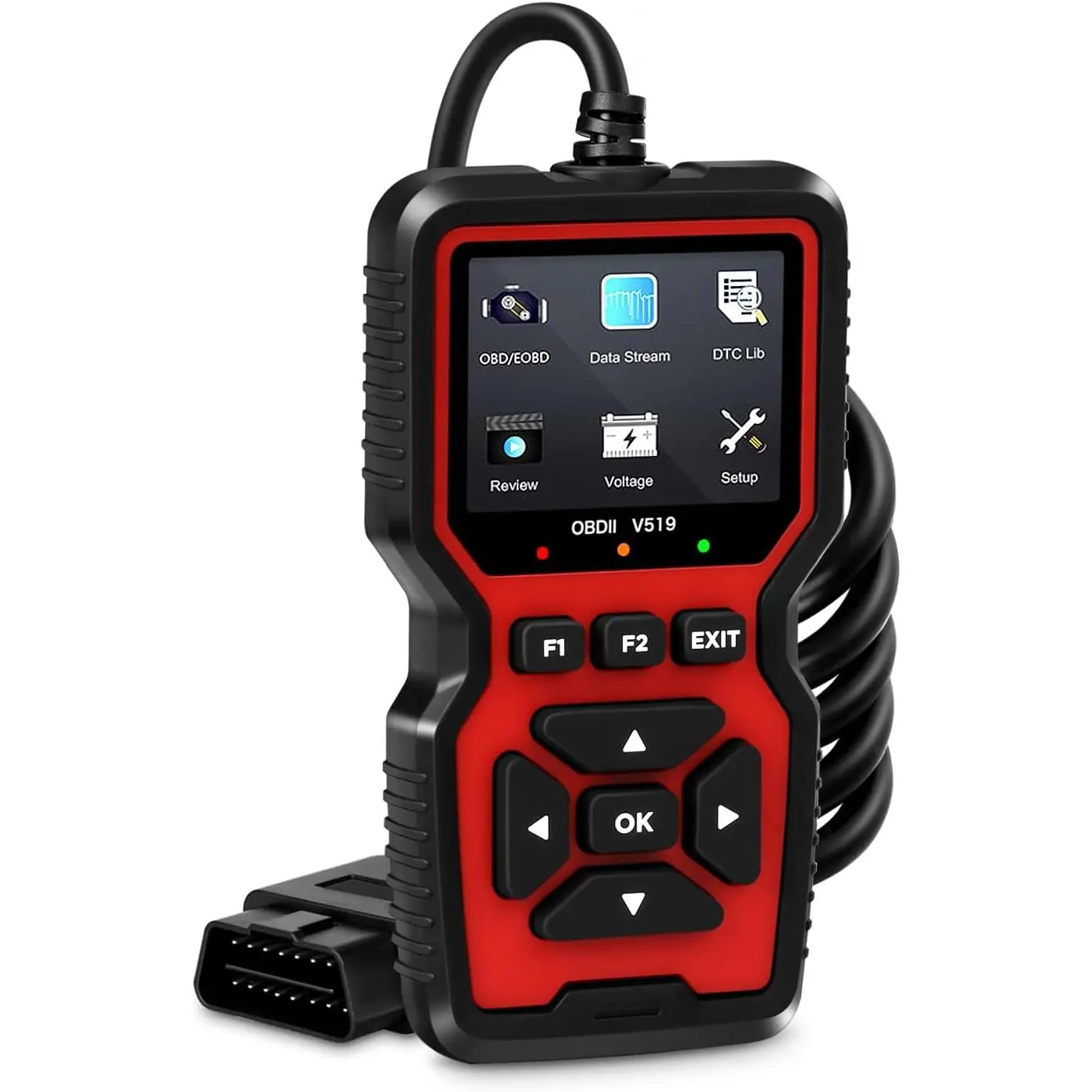 OBD2 Scanner Diagnostic Tool, Professional Auto Check Engine Code Reader with Reset & Mode 6 & Mode 8 & 35,901 DTCs, Enhanced OBDII/EOBD Car Diagnostic Scan Tool for All Vehicles After 1996
