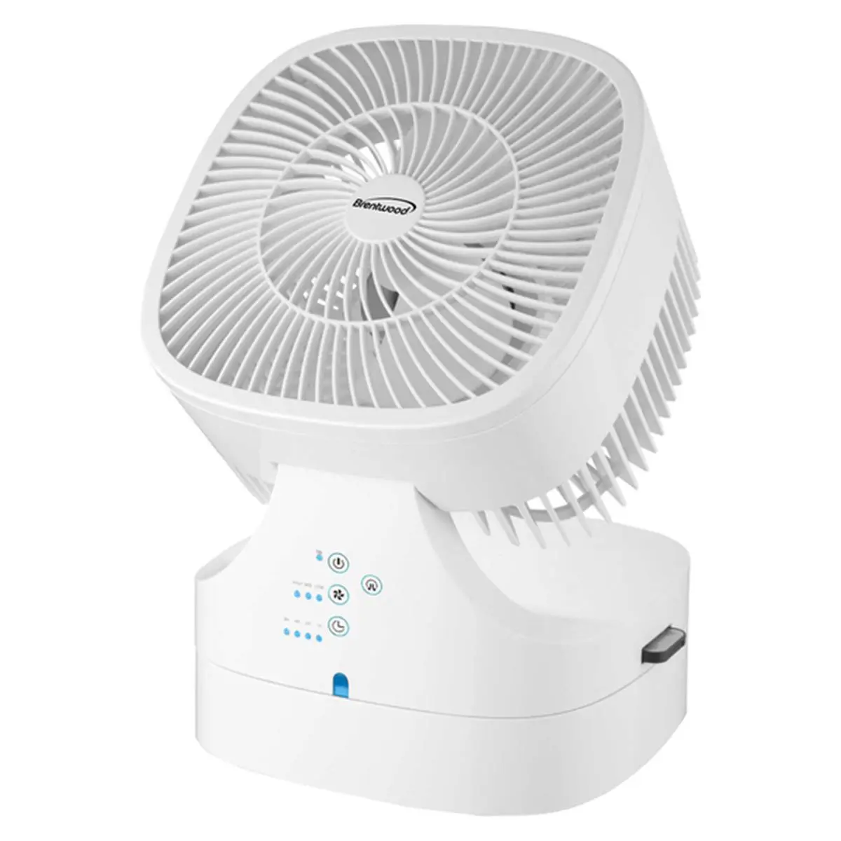 212 MAIN Multifunctional Cooling Fan - 8 in. 3-Speed 28W Oscillating Desktop Circulator, White, with Remote Control and Timer