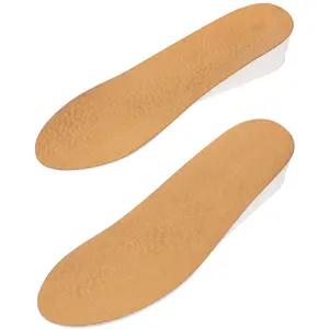 Natural Sheepskin Leather  Adjustable Height Increase Elevator Insoles - Adjustable 3.8 cm | 1.5 inch Taller - IK306