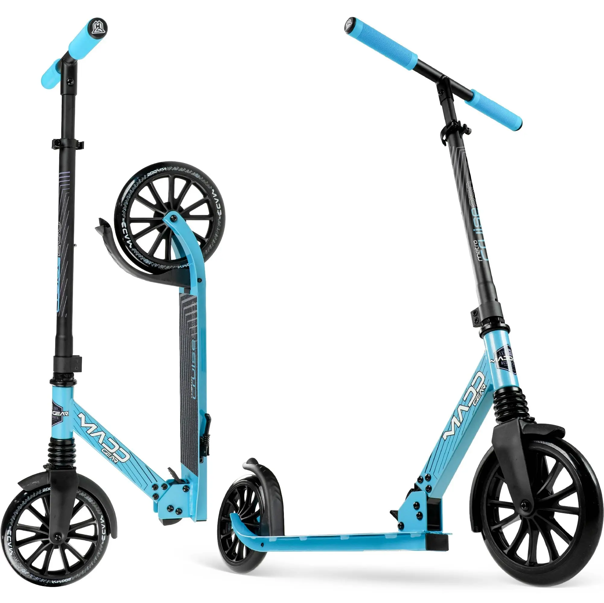 Madd Gear Metro City 250 Folding Scooter - Blue / Black