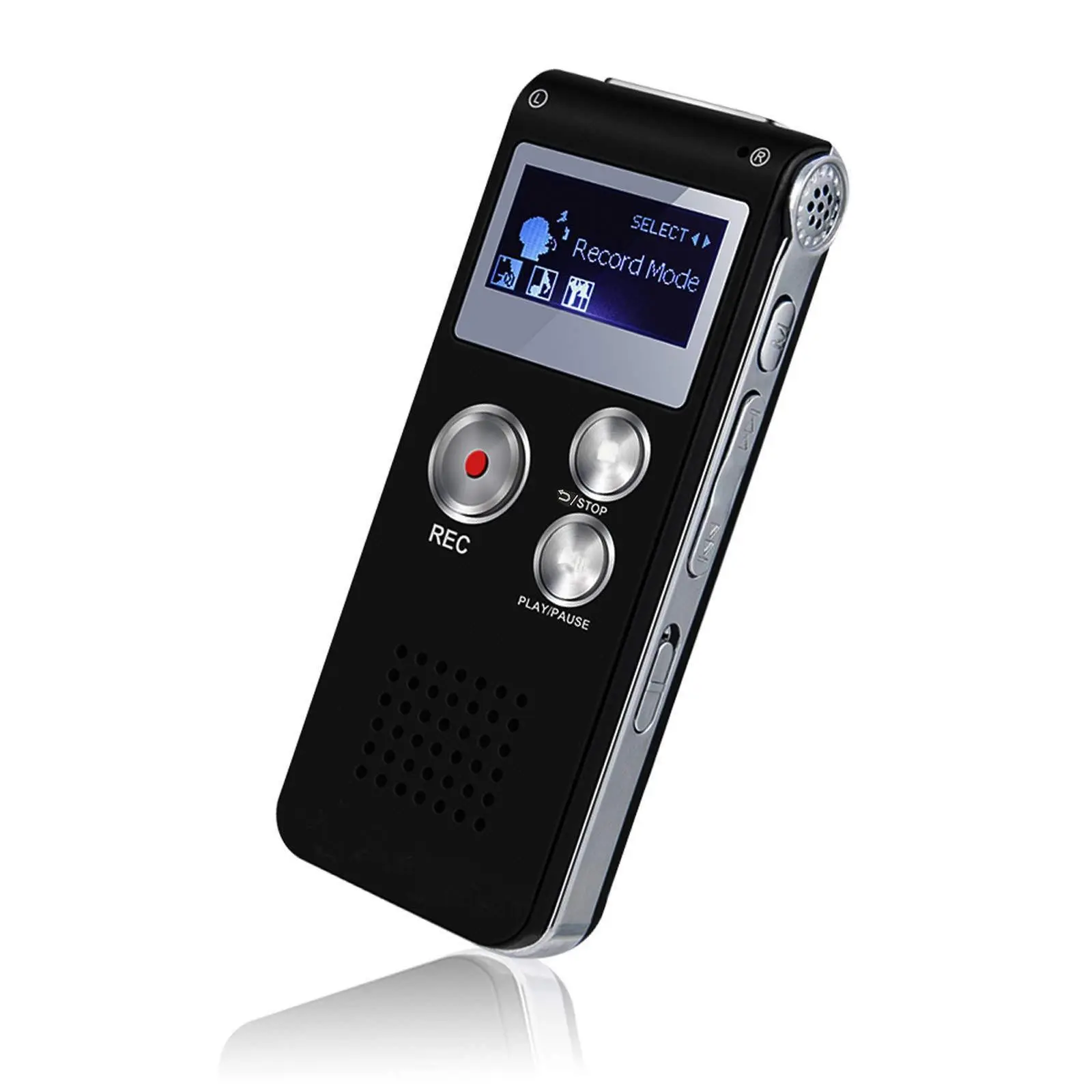 8g/16g/32GB Digital Voice-Activated Automatic Recording Audio Recorder, Portable Mini Compact USB Mp3 Player, Ideal for Lectures, Meetings, Interviews, Playback Included