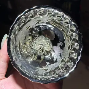 TN Silver Phoenix Handmade Teacup DH