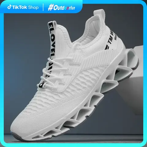 Men's Casual Sneakers - 1 Pair Active Casual Trainers with Lace Closure, Cloth Upper, Blade Sole, Breathable Non-Slip All-Seasons Athletic Shoes (Male Size EU39-EU47) for Running, Outdoor Shoes