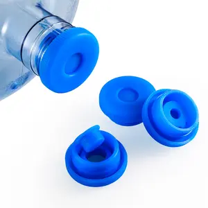 Reusable Food Grade Silicone Water Bottle Cap, Fits 55mm Standard Bottles, Seals Tight, Easy to Clean, Reusable Plastic Lid for Drinking Machines, Drink Protector