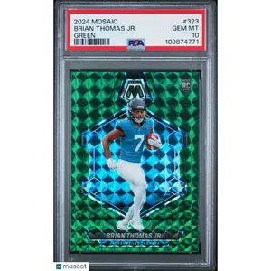 2024 Mosaic Brian Thomas Jr. Green Rookie #323 PSA 10 GEM Jacksonville Jaguars