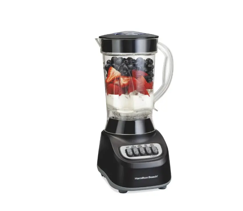 Hamilton Beach Smoothie Blender, 48 oz BPA-Free Jar 650 W 12-Function Countertop Blender for Kitchen, Black