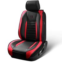 Black&Red Leather Car Seat Cover
