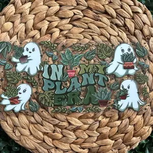 In My Plant ERA UVDTF CUP WRAP with Ghosts and Plants Design for Unique Plant Lovers Gift