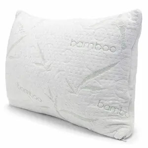 Bamboo Travel Pillow with Memory Foam, Cooling Cover