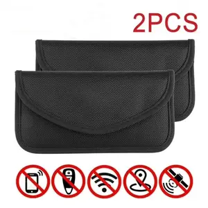 2 Pcs Faraday Bags for Phones, Anti-Tracking Signal Blocker Pouch, Car Protection Wallet, Anti-Theft Handset Function Bags, Cellphone Wallet