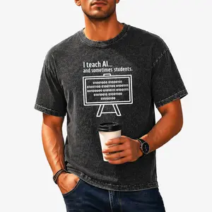 Geeky AI & Binary Code T-Shirt for Men & Women – 100% Cotton, Machine Washable, Perfect Gift for Programmers, Teachers, and Tech Fans, Available in Plus Sizes