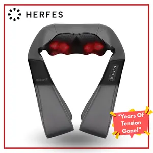 [Limited Release!] Neck Shoulder Back Massager with Heat - Shiatsu Massager Adjustable Relaxing Gift, 8 Kneading Nodes, 3 Speeds, 15-Minute Auto-Shutoff, Corded Electric TikTokShopStockUp Mother's Day