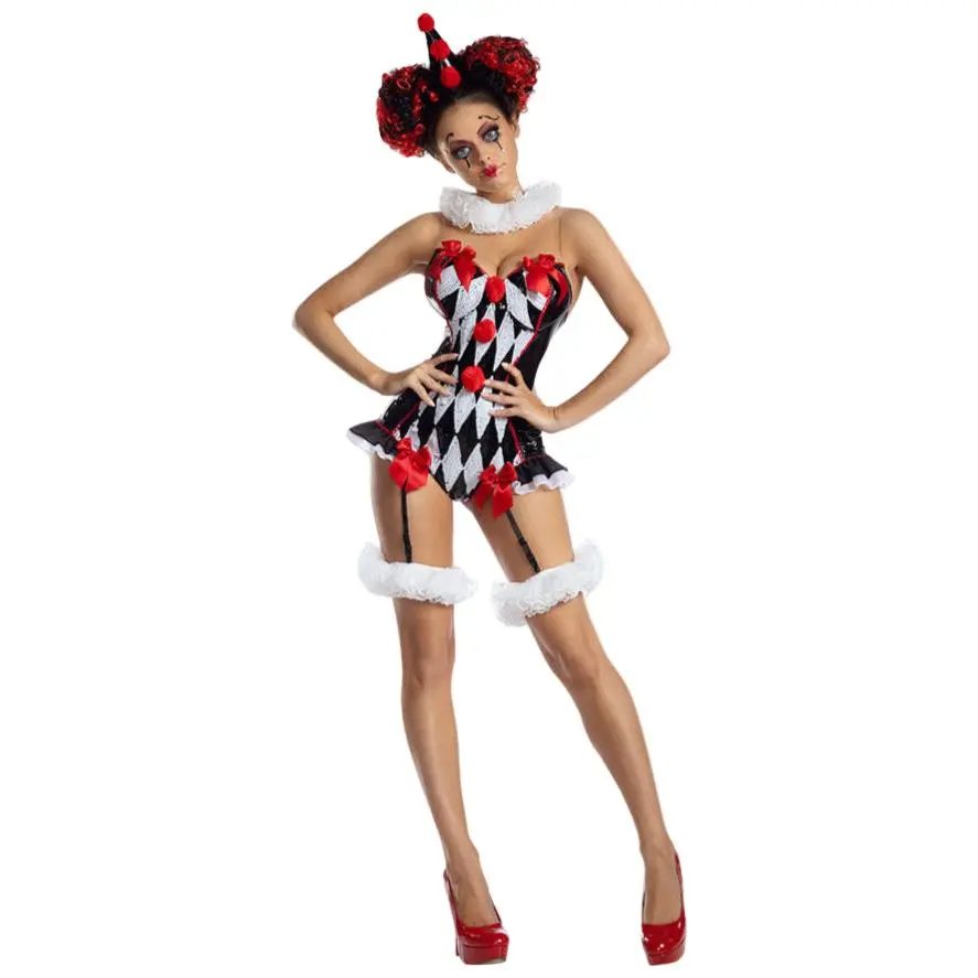 Dark Jester Doll Women's Halloween Costume