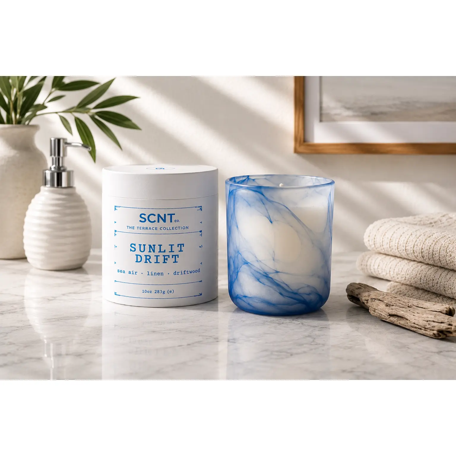 SCNT Co.| Sunlit Drift Candle | The Terrace Collection | 10 oz