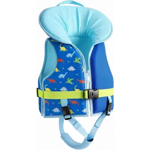 Toddler Swim Vest, Toddler Floaties Fit 10-55 Lbs, Children Swimming Jacket for 1-6 Year Old Kids, Arm Water Wing Float Swim Aid for Puddle Pool, Suitable for Boys and Girls