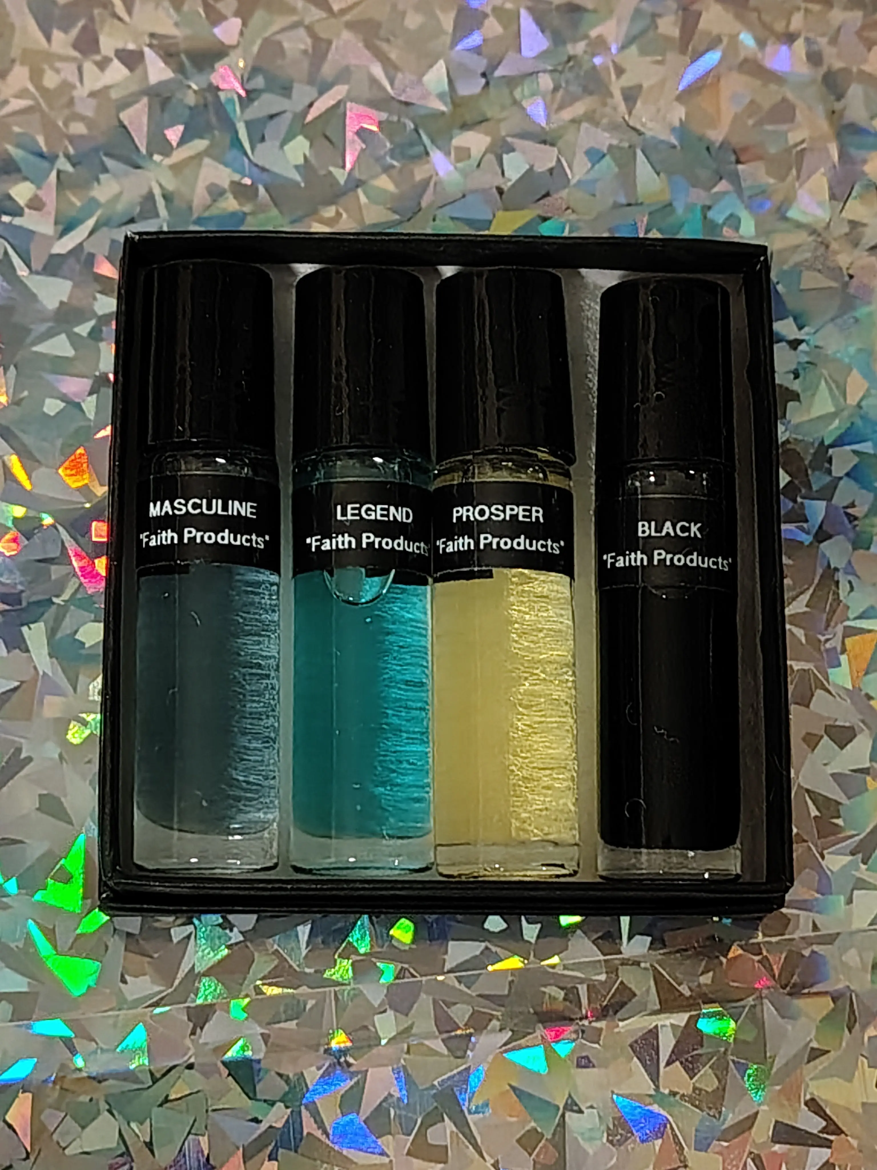 Men's Cologne Body Oil Box Set (A) 4-1/3oz. Roll-On Bottles