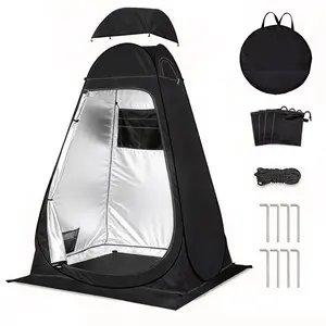 Portable Outdoor Pop-Up Shower & Privacy Frame Tent with Carry Bag for Camping, Beach