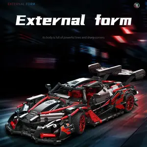 1: 14 car model racing block set DIY toys -1391 pieces adult challenge set, can be used as ornaments