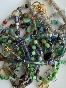 Beaded phone wrist strap