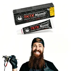 TKTX Tattoo Numbing Cream 1 Pack 99%For Tattoos 、Laser Removal 、Waxing 、EyebrowThreading 、Tattoo External Cream 10g
