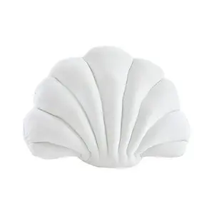 Oceanic Comfort, seashell-Shaped Backrest Pillow for Coastal Chic Relaxation