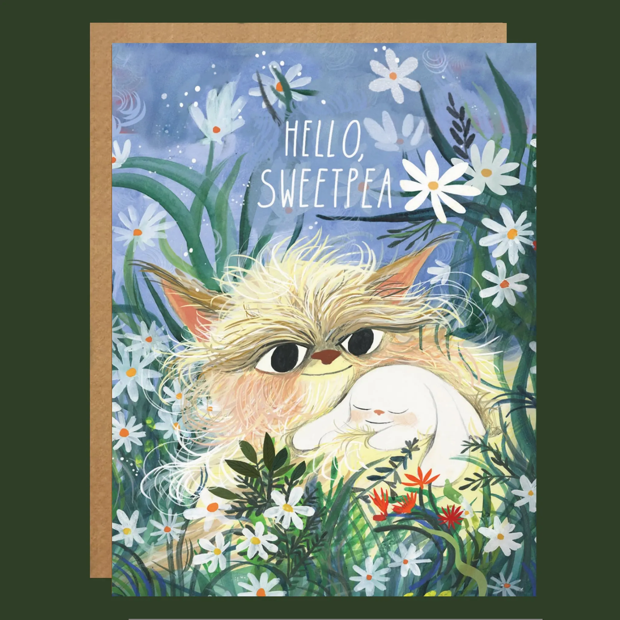 Hello Sweetpea Greeting Card
