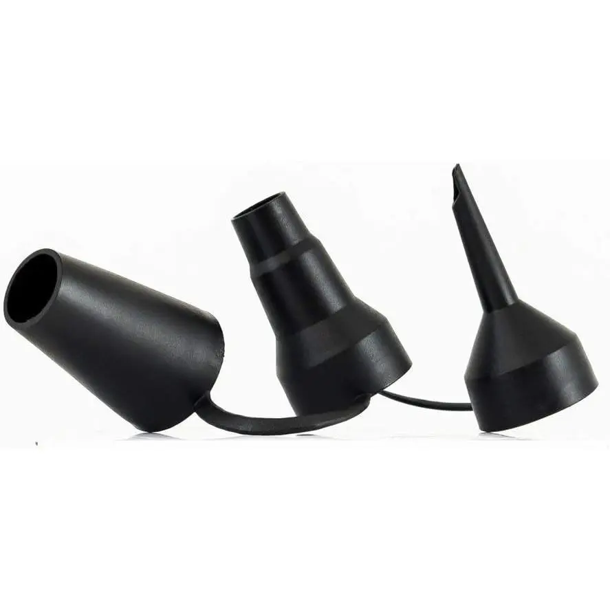 Sports Smart Air Beds Replacement Nozzles for Air Bed Pumps (1.25"/3.1 cm Inner Diameter), Black