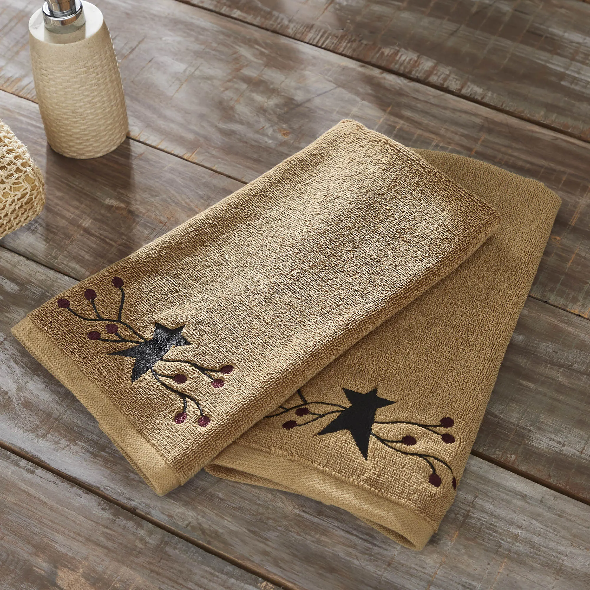 Pip Vinestar Premium Cotton Towel Set - Decorative Cotton Bath Linens for Kitchen & Daily Use
