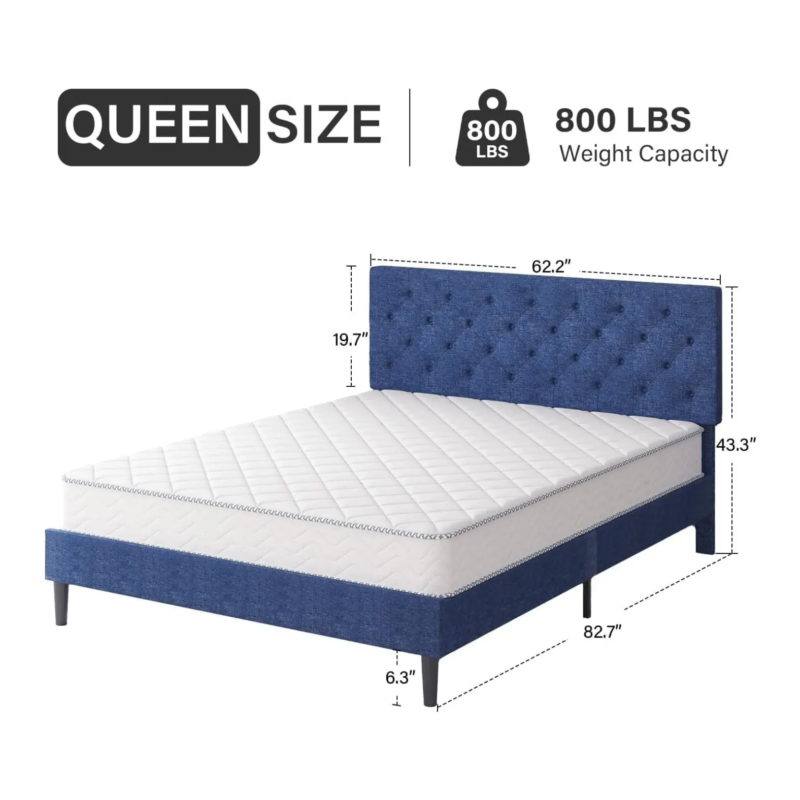Queen Size Blue