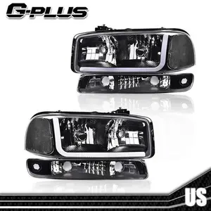 LED DRL Headlights Parking Signal Lamps Fit For 99-07 GMC Sierra Yukon
