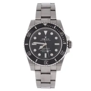 Pre-owned Rolex Oyster Perpetual Submariner Automatic Watch Stainless Steel and Cerachrom 40 by Rebag