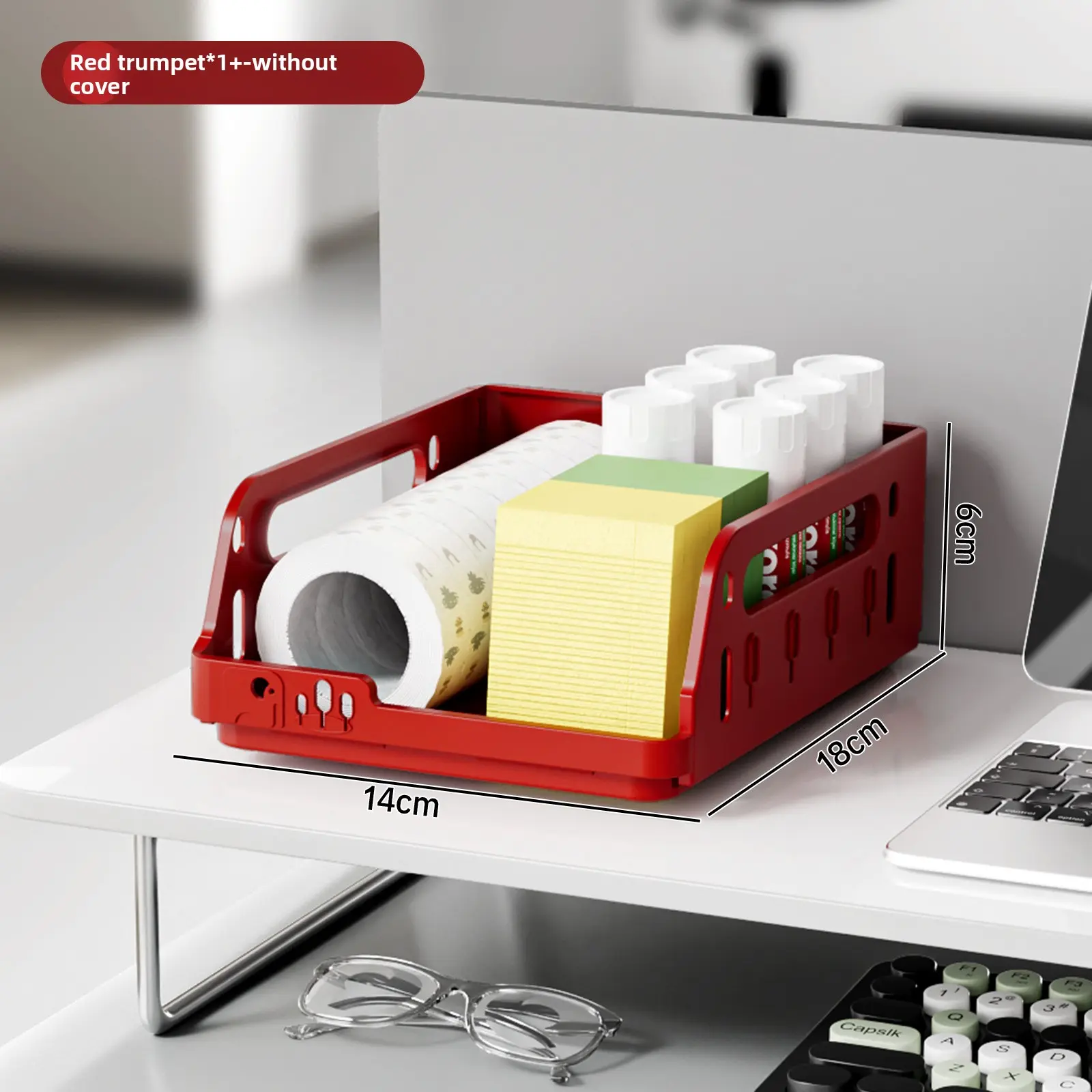 1-Pc Small Crate - Berry Red