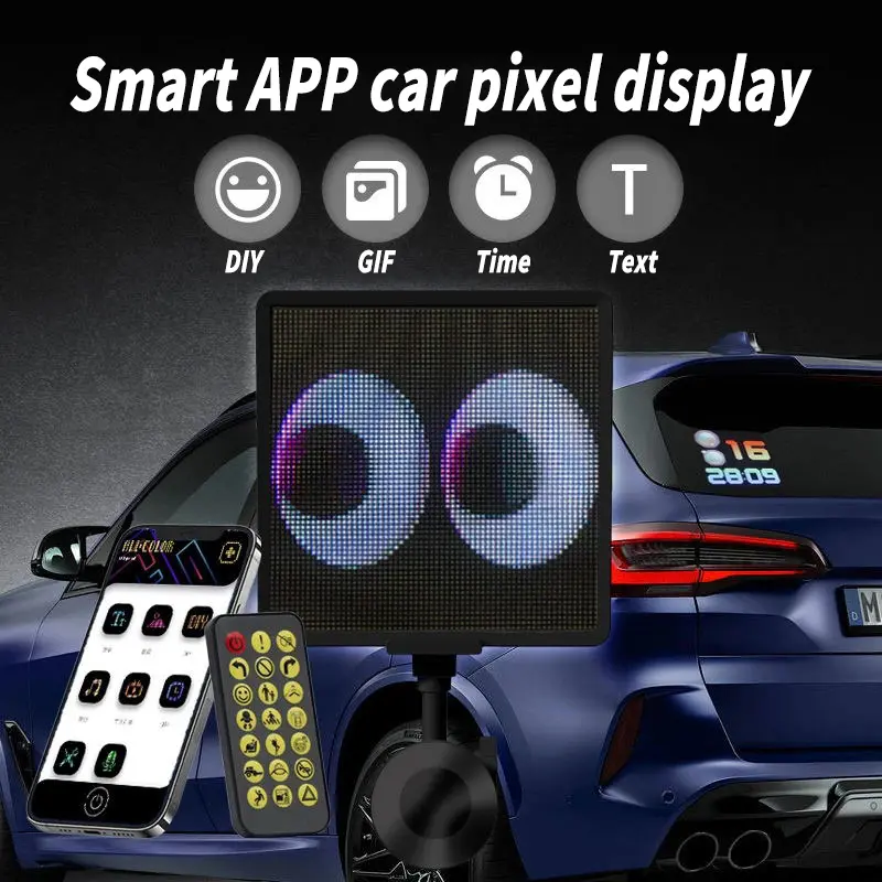 Led Display For Car, Programmable Led Screen Night Light, App Control ...