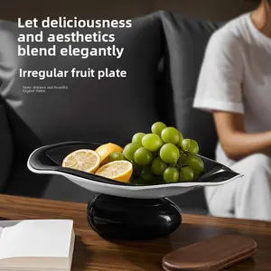 Elegant and Fruit Bowl, Stable High Footed Base, Perfect for Daily Use and Special Occasions, Stylish Fruit Platter